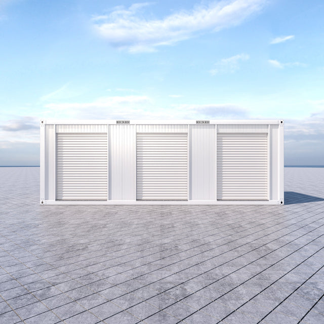 Garage with 3 roller doors 18 m 2