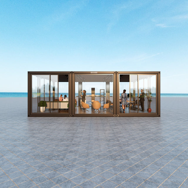 Event combination with large glass section / doors 54 m2