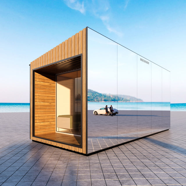 Module m Mirror wall / glass section / door / facade plate 18 m2