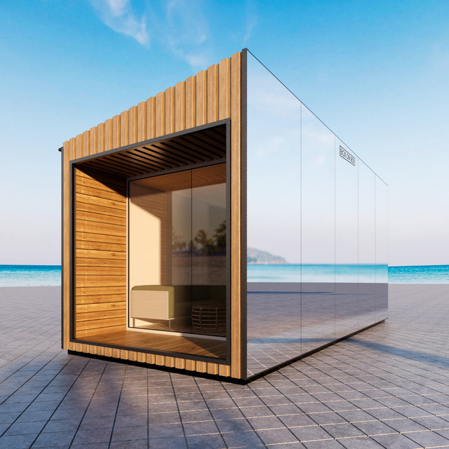 Module m Mirror wall / glass section / door / facade plate 18 m2