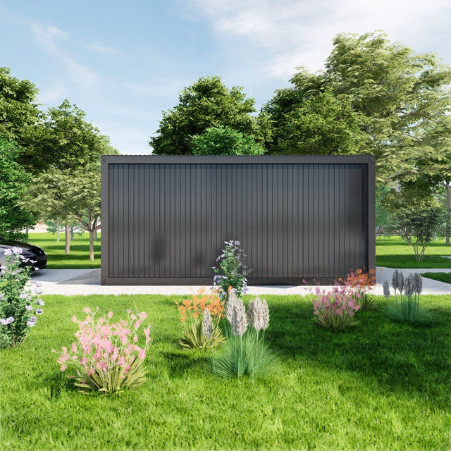 Garage med elektrisk takskjutsport utan innergolv 20 m2