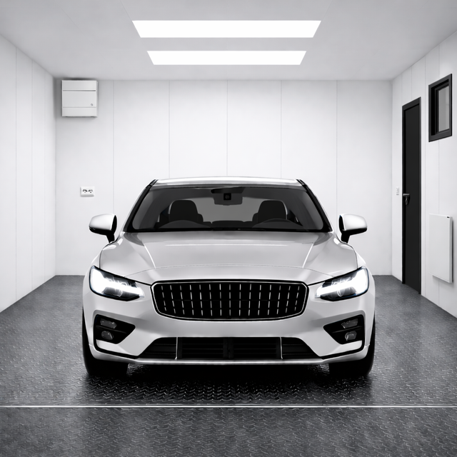 Enkelgarage – Plant tak – WPC