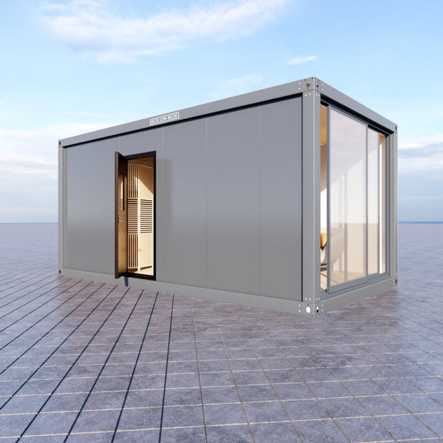 Module with sliding door / entrance door 18 m2