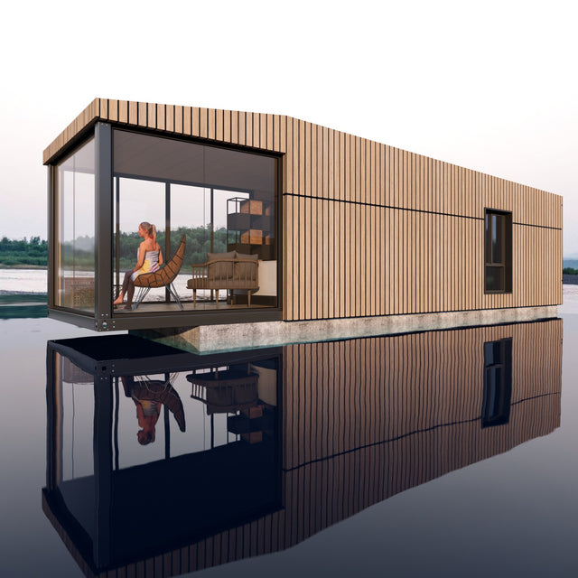 Module with glass section / sliding door / door / facade panel 36 m2