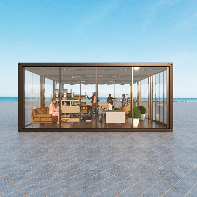 Event combination with large glass section / doors 54 m2