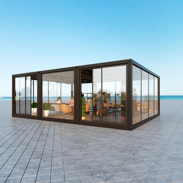Event combination with large glass section / doors 54 m2