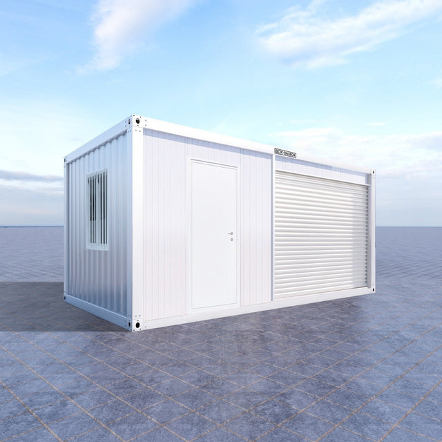 Garage med bred rullport / dörr / fönster 18 m2