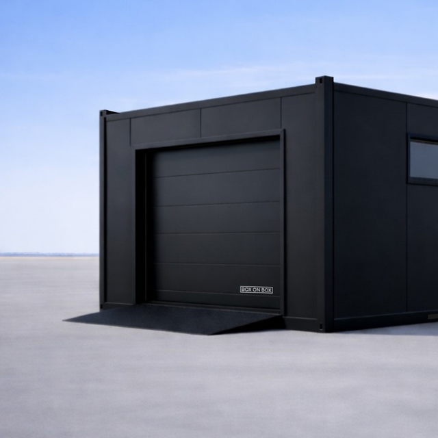 Enkelgarage – Plant tak – Sandwichpanel