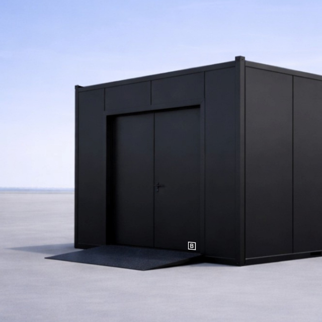 Förråd – Plant tak – Sandwichpanel